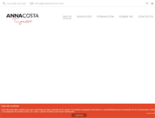 Tablet Screenshot of annacosta.net